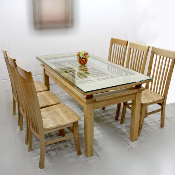 Mẫu bàn ăn 6 ghế dành riêng cho không gian rộng rãi